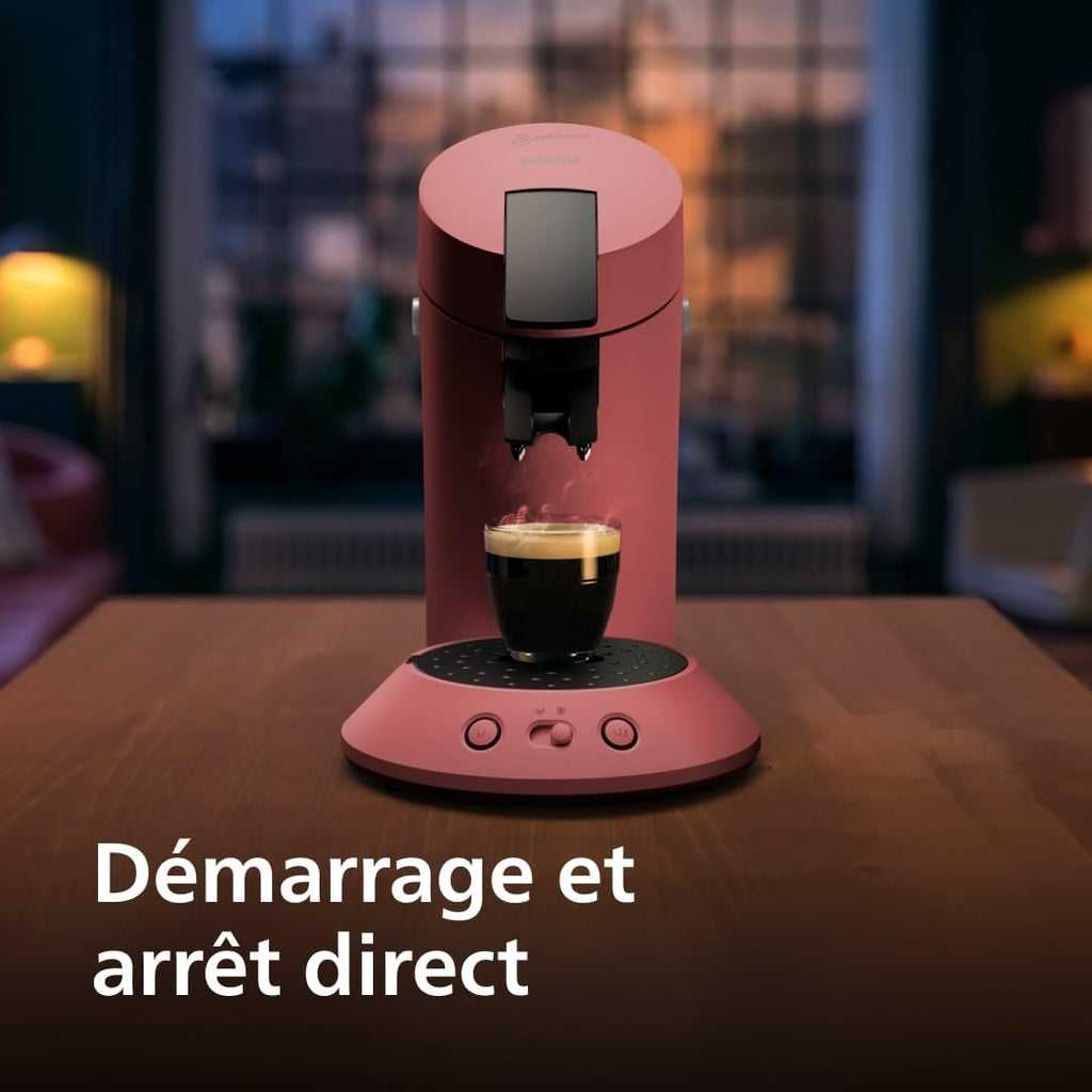 Philips Senseo Original Plus Machine à café à dosettes Rouge Tendre CSA210/35