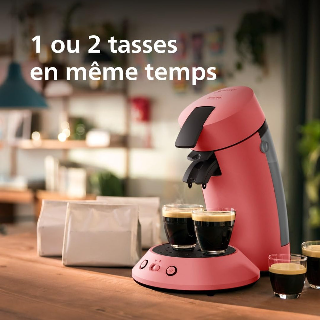 Philips Senseo Original Plus Machine à café à dosettes Rouge Tendre CSA210/35