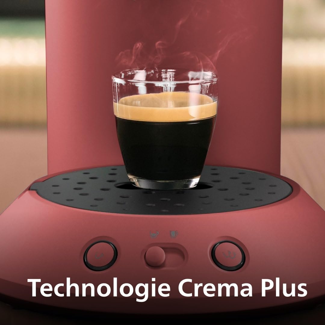 Philips Senseo Original Plus Machine à café à dosettes Rouge Tendre CSA210/35