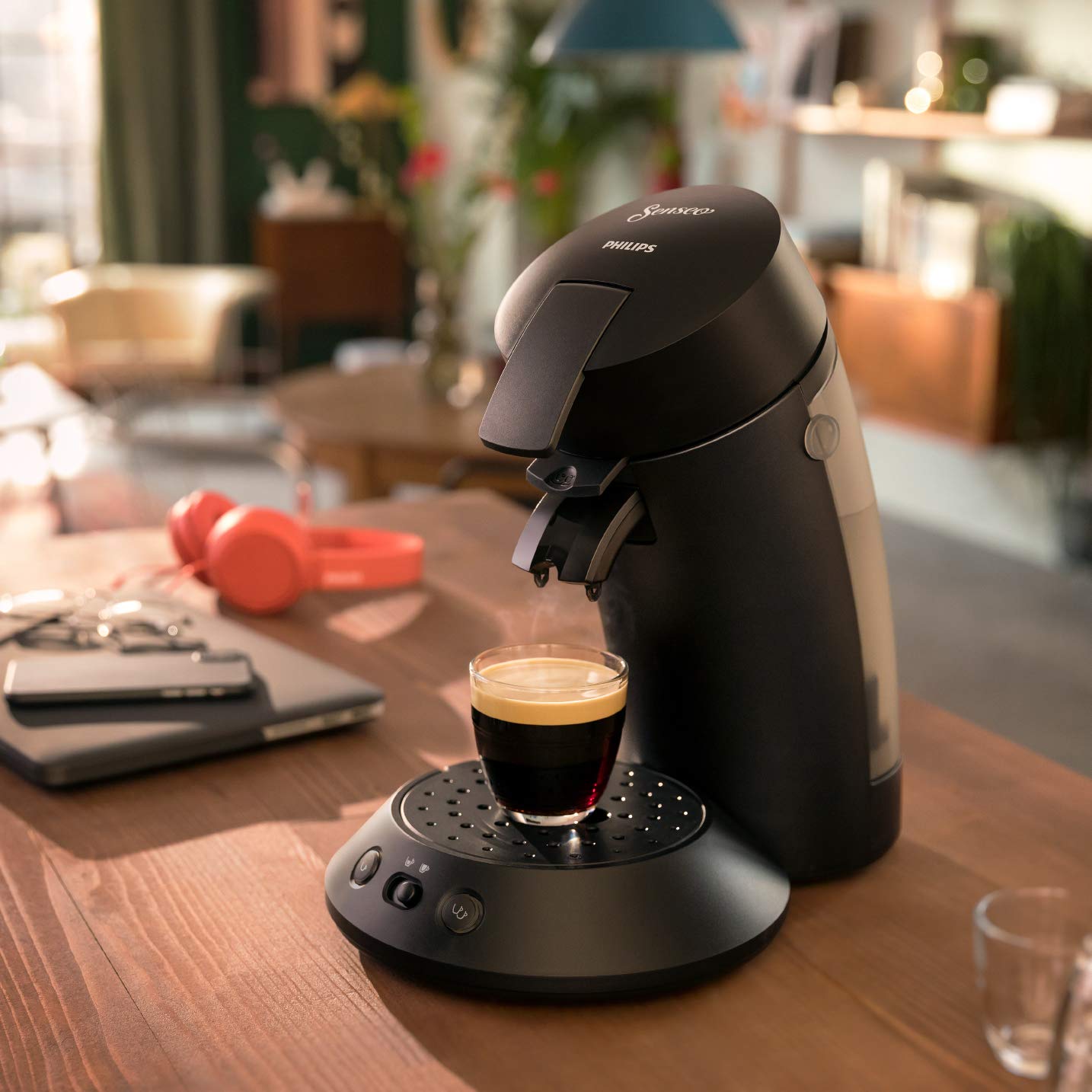 Philips Senseo Original Plus Machine à café à dosettes Noir Intense CSA210/61