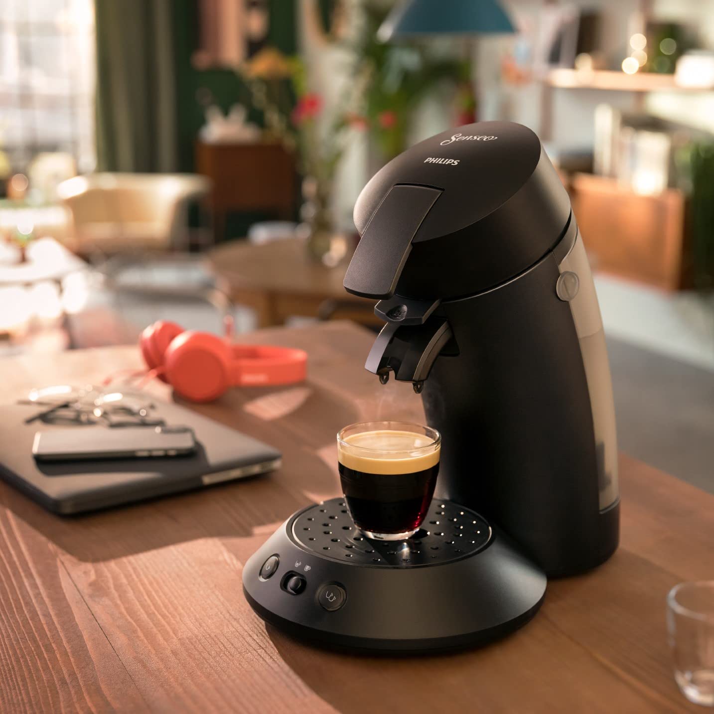 Philips Senseo Original Plus Machine à café à dosettes Noir Piano CSA210/22