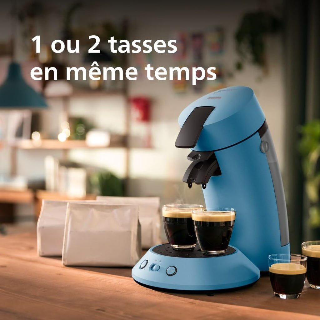 Philips Senseo Original Plus Machine à café à dosettes Bleu Paon CSA210/00