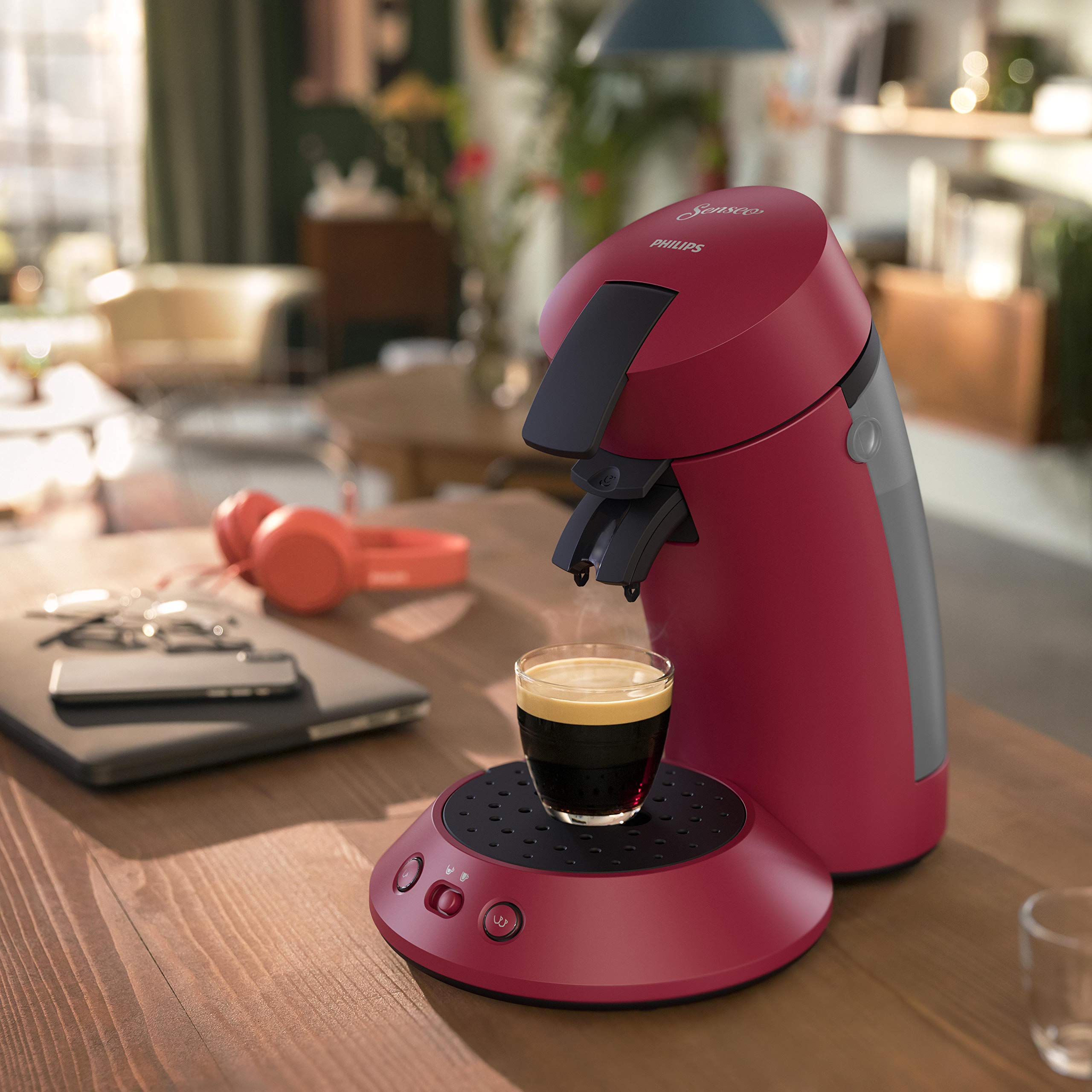 Philips Senseo Original Plus Machine à café à dosettes Rouge CSA210/91